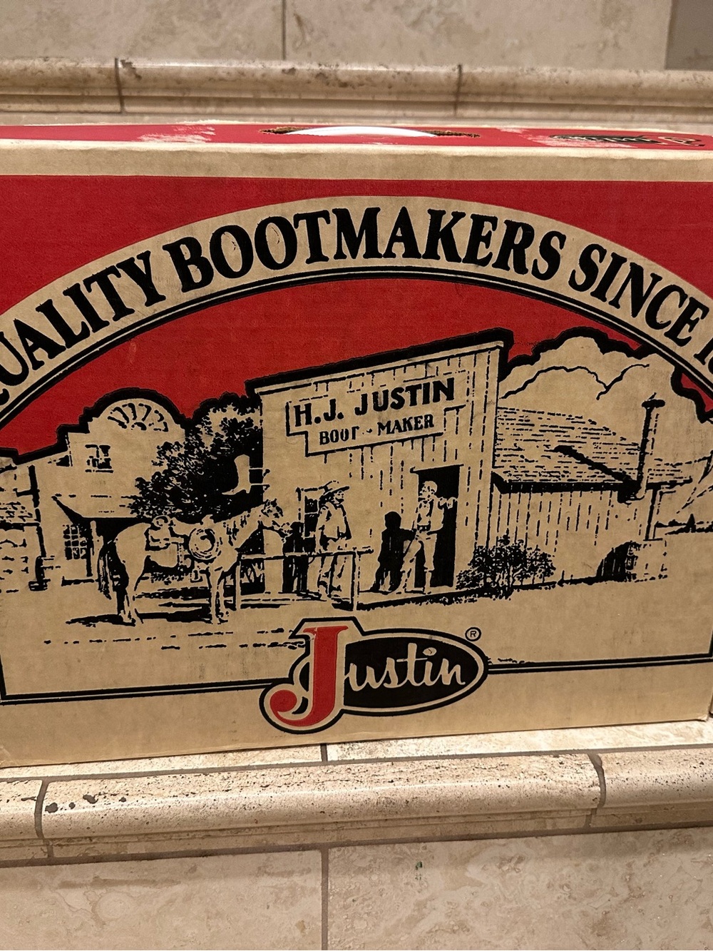 Brand New Genuine Elephant Justin Boots, Size 9D - Picture 5 of 5